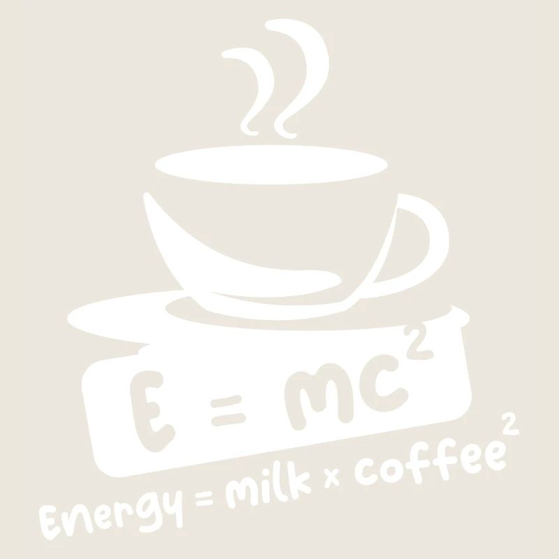 E=mc2 Coffee Funny Sayings Einstein Cafe Symbol