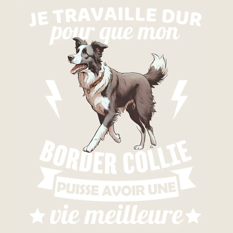 Humour border collie chien mignon 1
