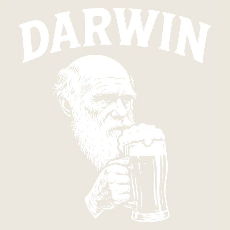 Darwin drinking Beer