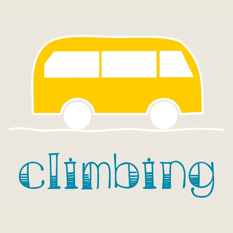 KLETTERN. KLETTERN. VAN. KLETTERN. STEIGEN.