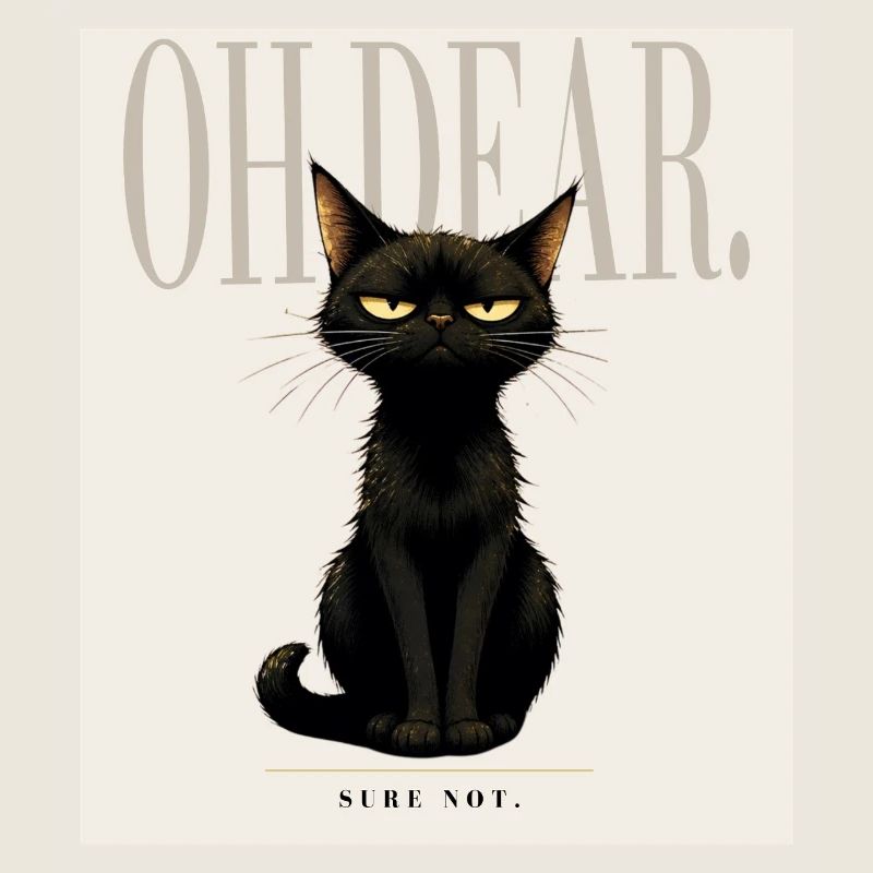Disappointing. – Sarcastic Black Cat Design