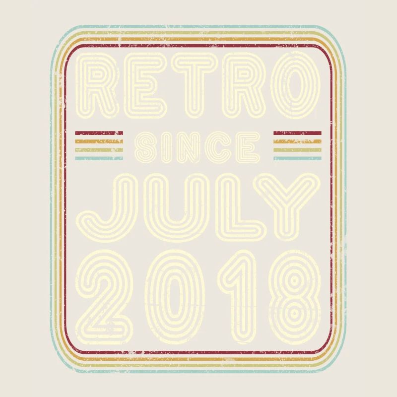 Geburtstag Juli 2018 Retro Geschenk
