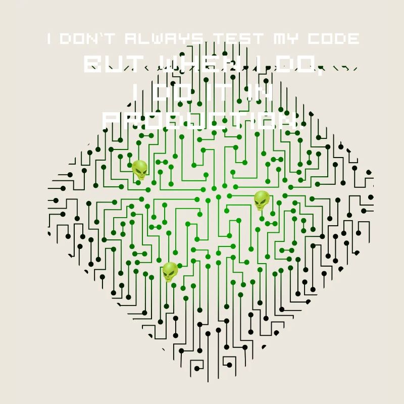 test code nerd joke spruch pc programmierer geek i