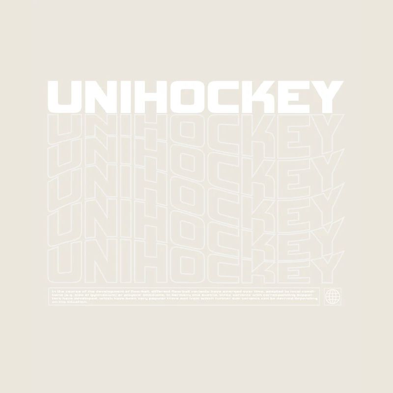 Floorball Typo Pattern