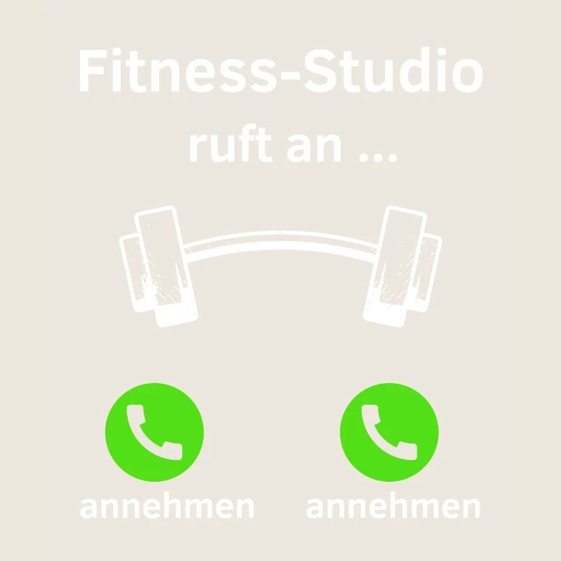 Fitness Studio ruft an - annehmen oder annehmen?