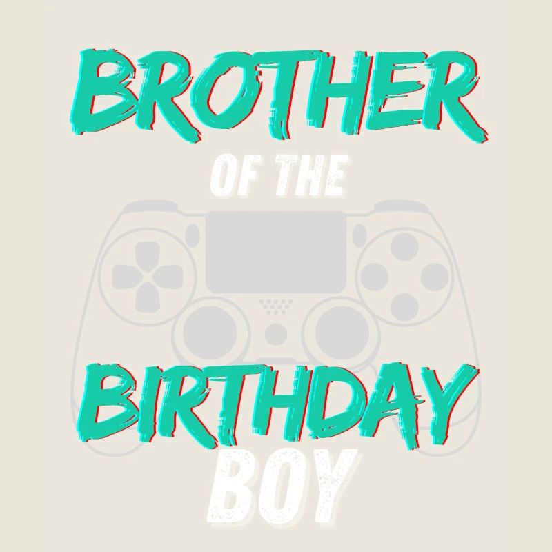 Bruder des Geburtstagskind-Gaming-Designs