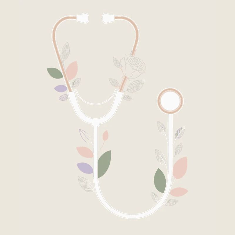 Conception de stéthoscope floral