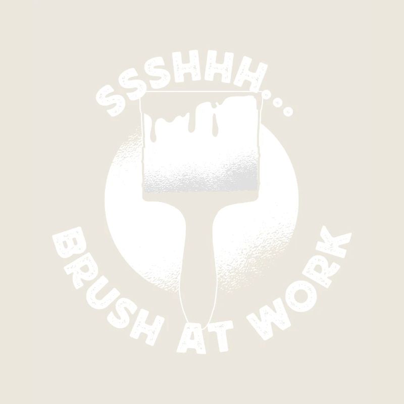 Funny Art Painter Brush At Work Drawing Gift