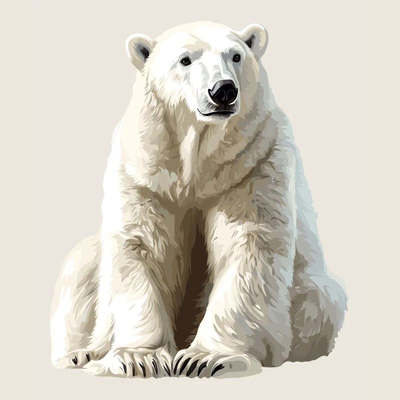 Polarbär im Eislicht