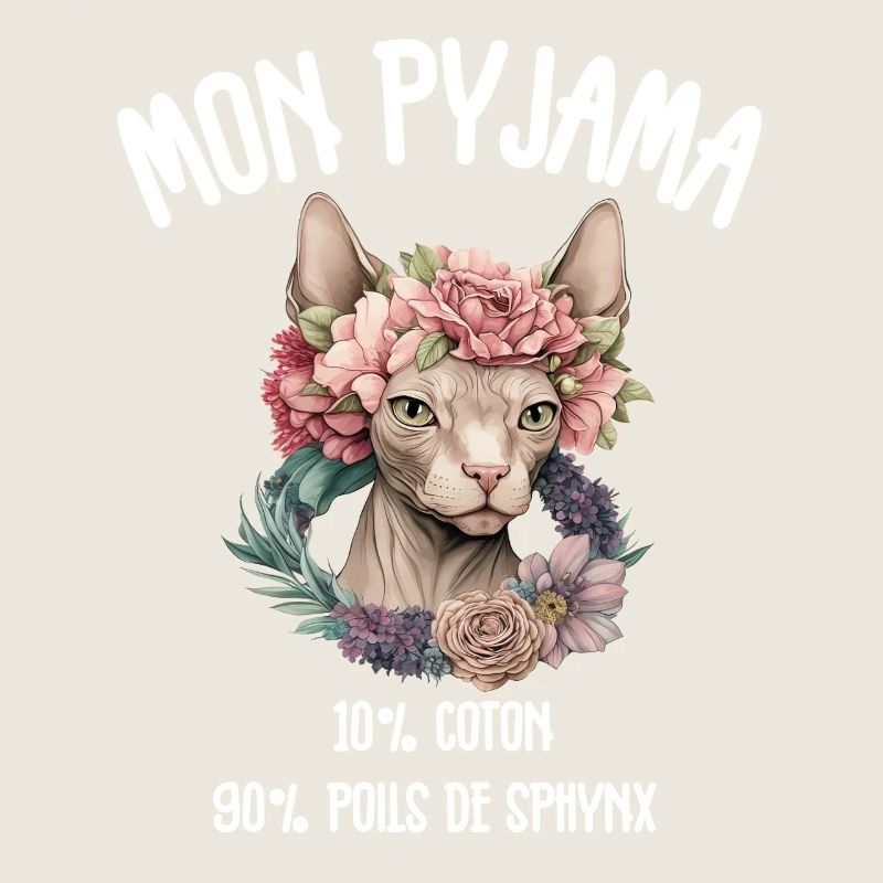 Pyjama Chat Sphynx Humour