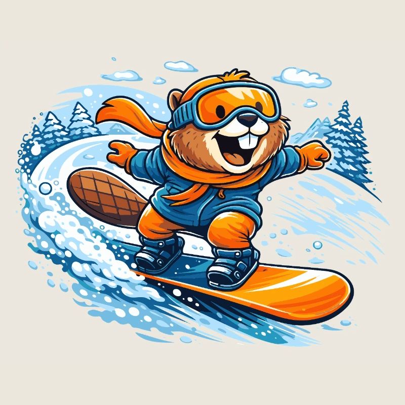 Biber Snowboard Winter