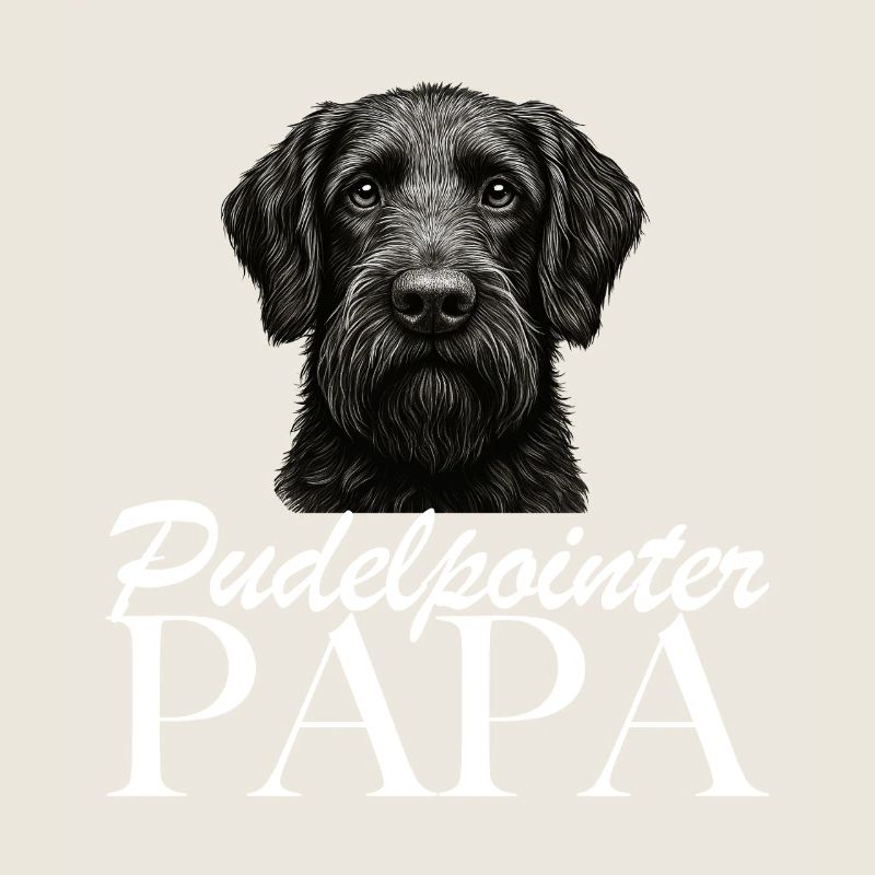 Papa caniche pointer