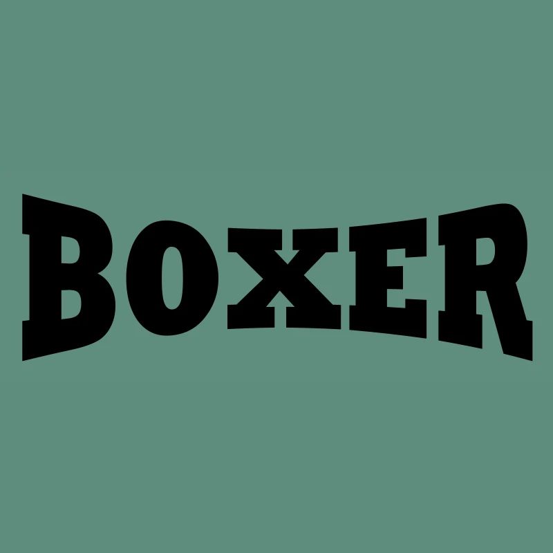 Boxer Schriftzug