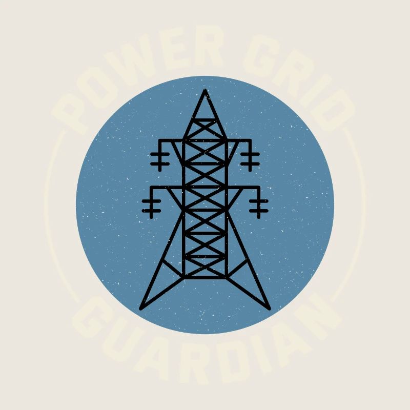 Lineman Power Grid Wächter Elektrizität Arbeitsheld