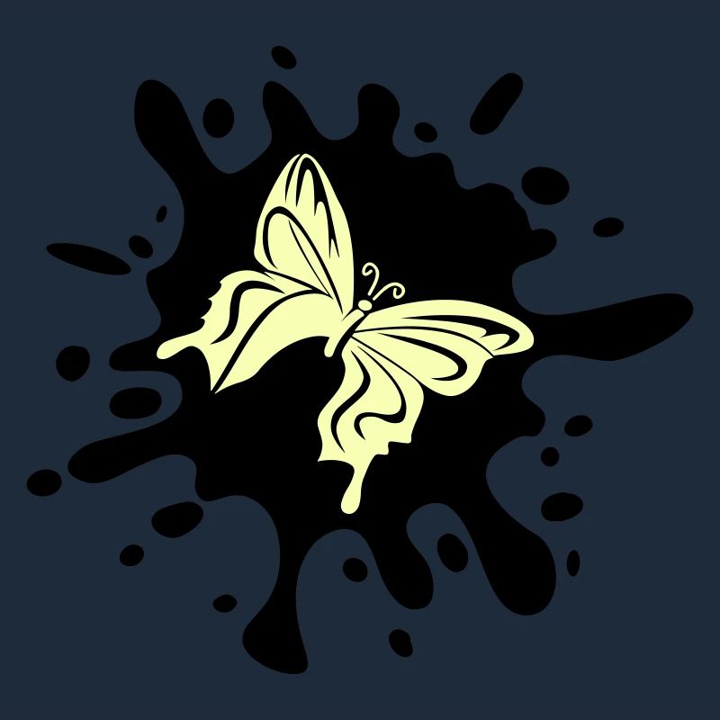 Papillon éclaboussure de couleur