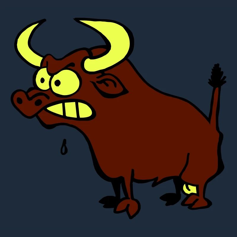 Wütender Stier