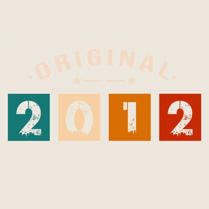 Original 2012 Vintage - Présent D’anniversaire 201