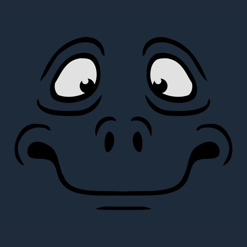 Insecure Anxious Comic Cartoon Face