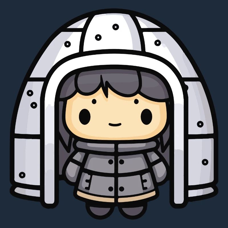 Iglu Eskimo Winter Comic