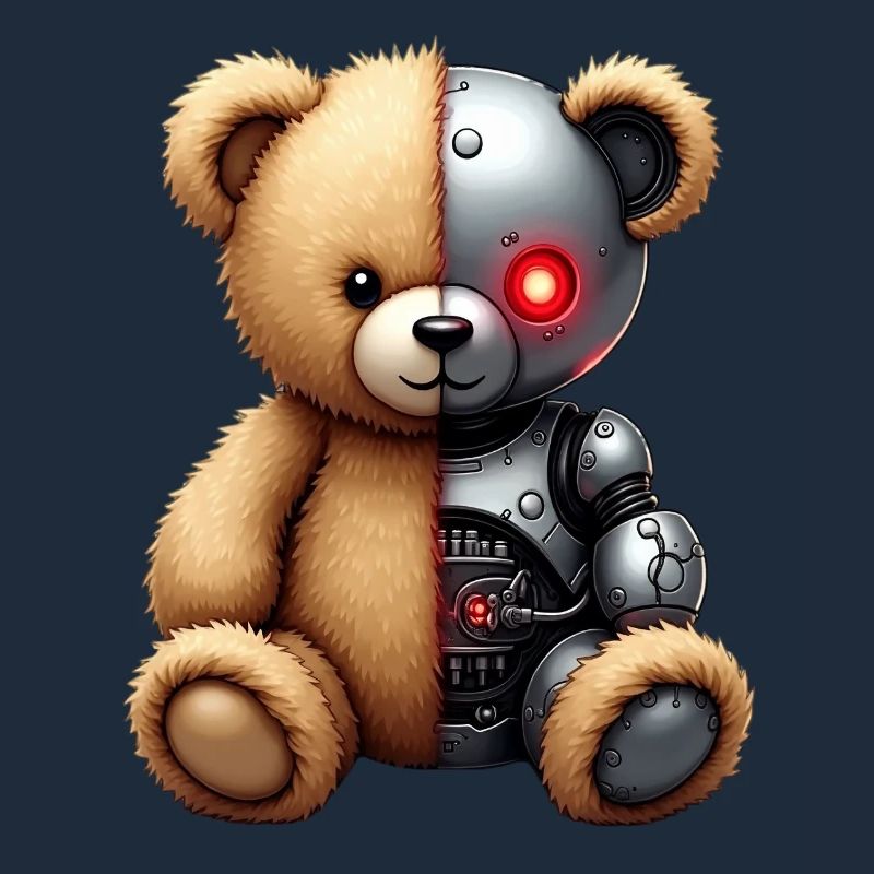Funny Robot Tech Teddy Bear Cyborg Animal Bear