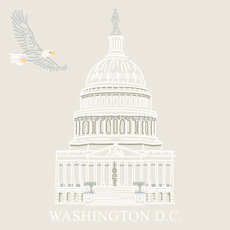 Washington D.C., Structure du Capitole, Pygargue à tête blanche