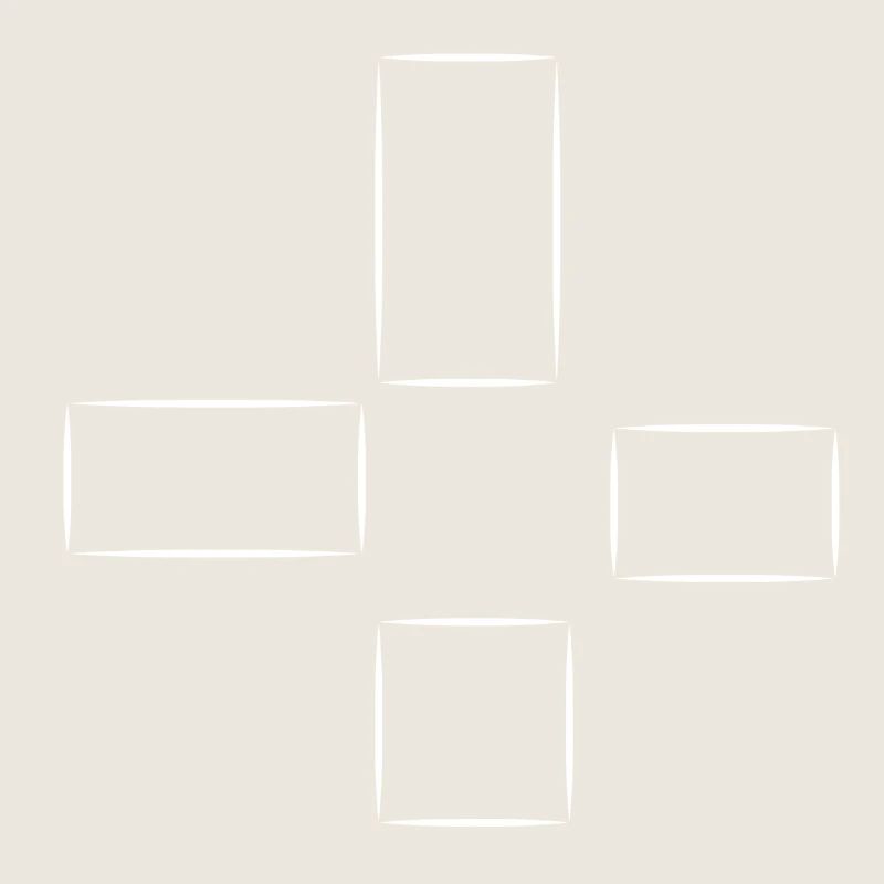 Square Pattern Four Shapes