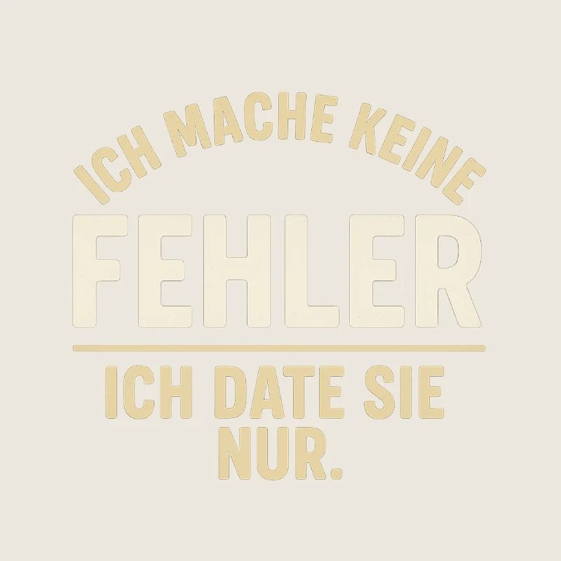 Ich date sie nur – Fehlerthema