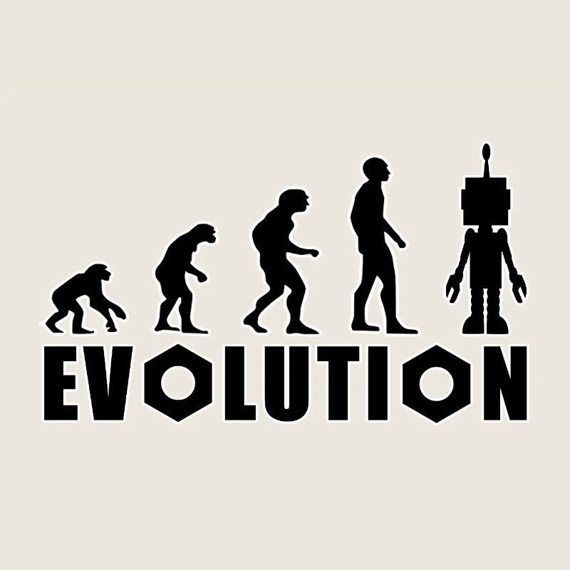 Evolution von Mensch zu Android