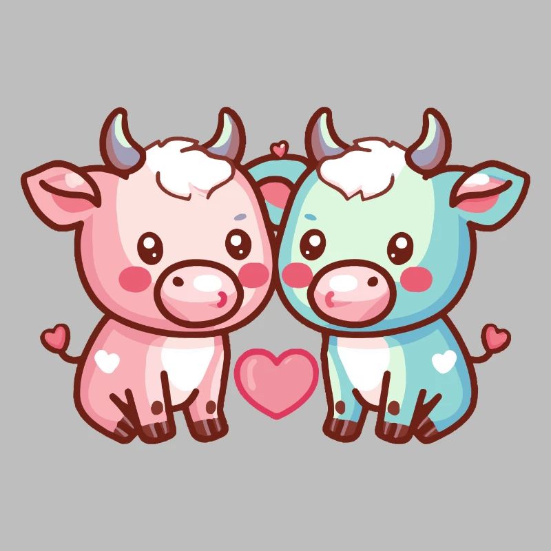 Toro Coppia Amore Coppia Innamorata