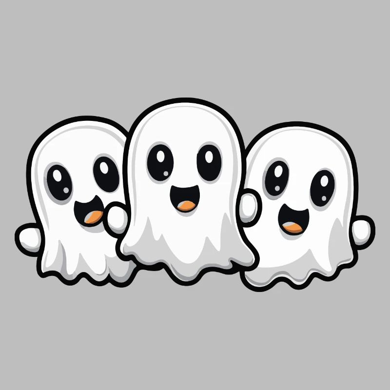 Ghosts Halloween Cute Comic