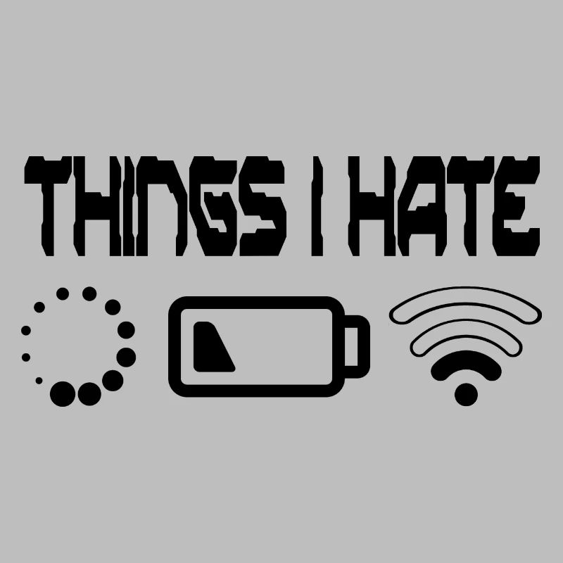 Things I Hate Programmer Outfit Gamer Fun Gift