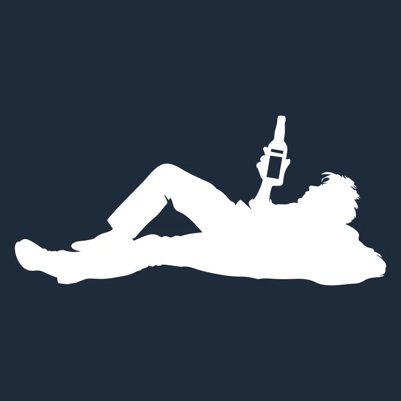 Drinking Beer Silhouette