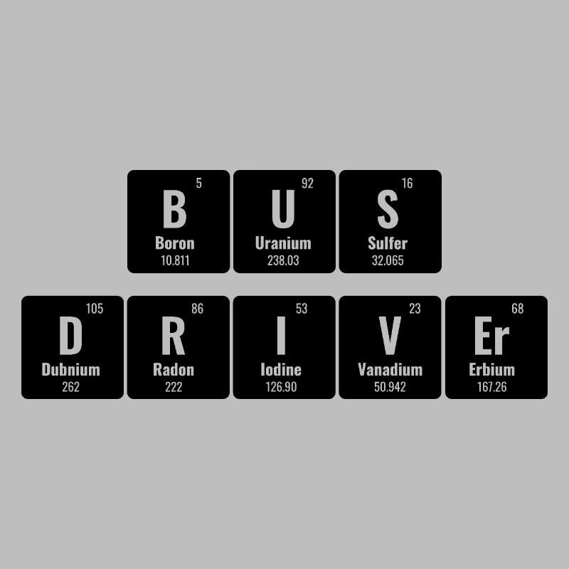 Periodensystem der Elemente Schulbusfahrer