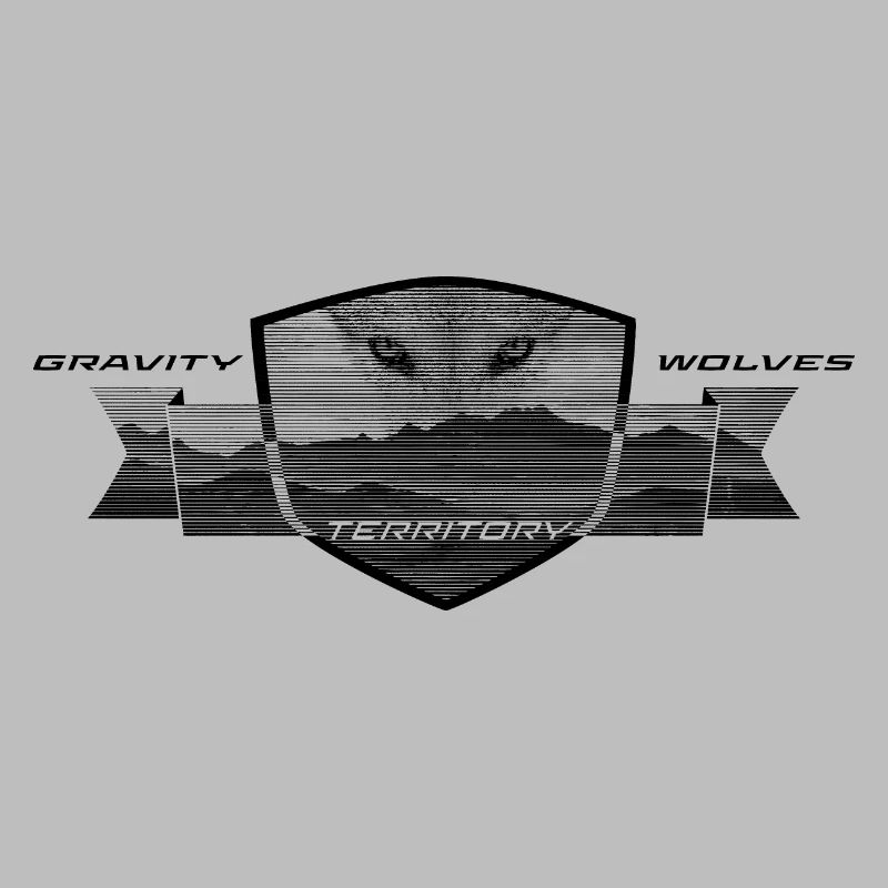 gravity wolves territory badge black