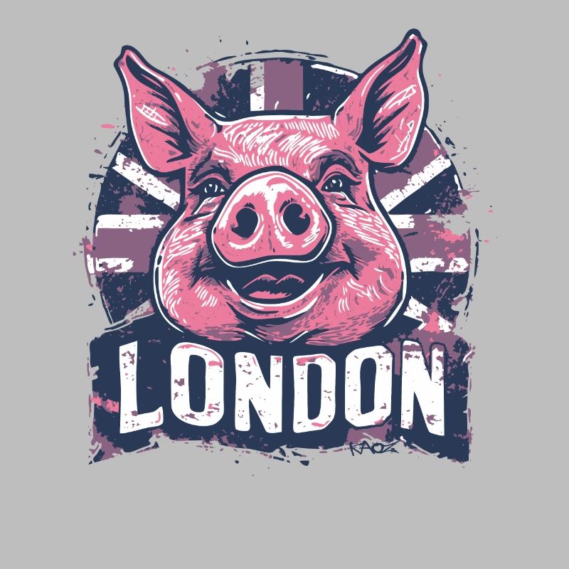 British Flag London Pig