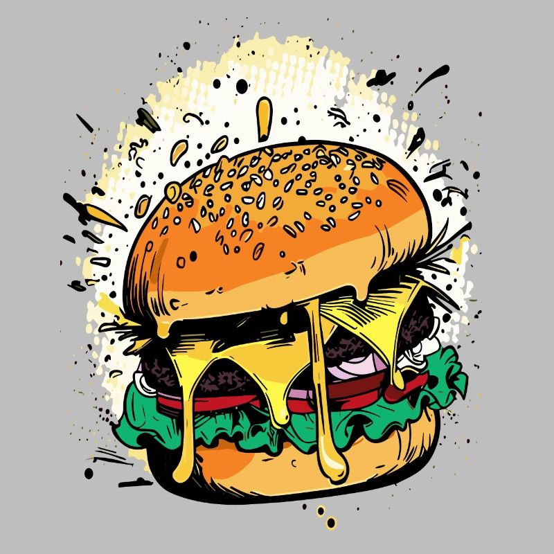 Cheeseburger Comic Burger