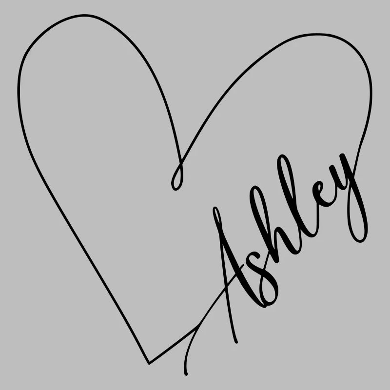 Ashley Name Heart Line