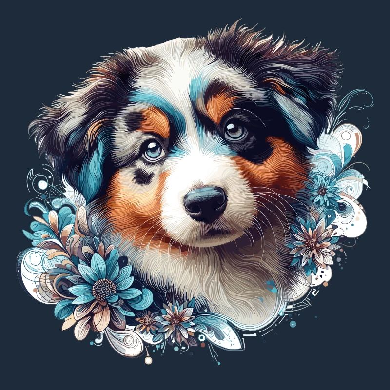 Australian Shepherd Welpe süß Hund Geschenk
