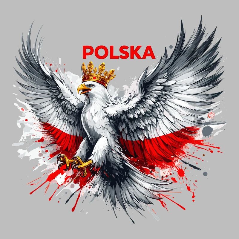 Poland Polska Polish Red White Eagle Crown Gift