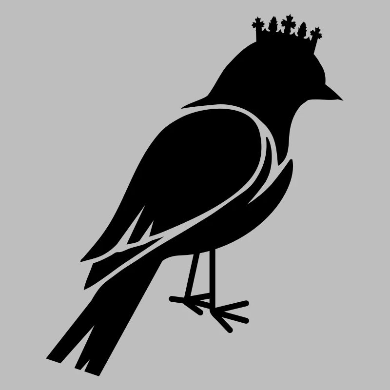 Vogel mit Krone