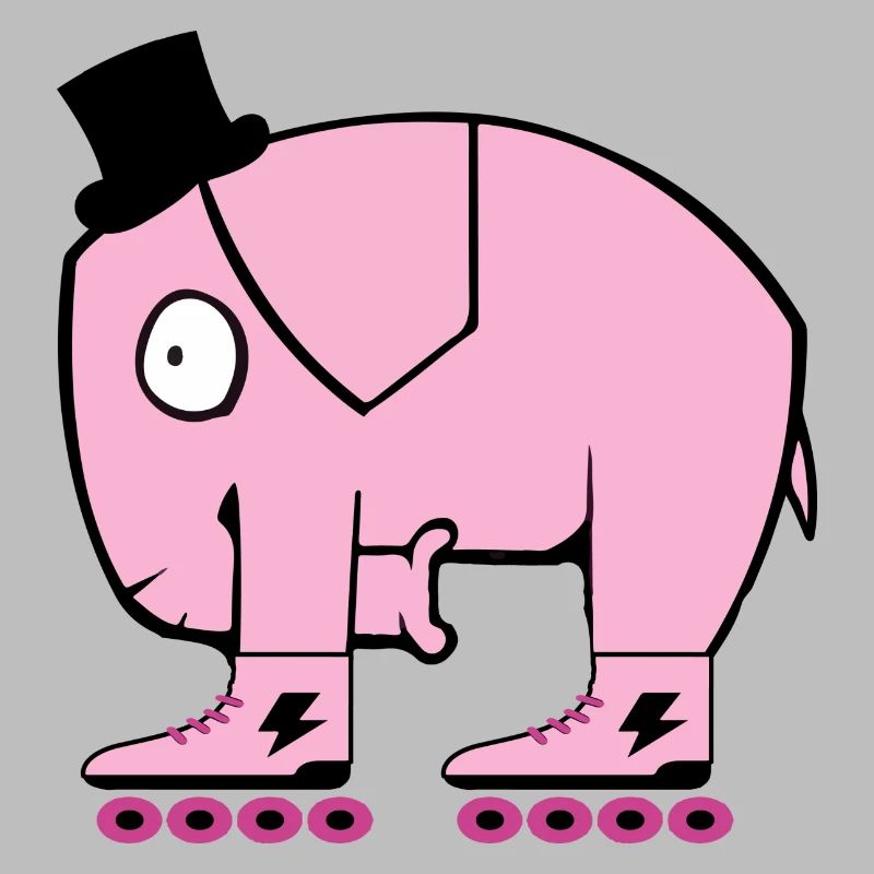 Pinker Elefant