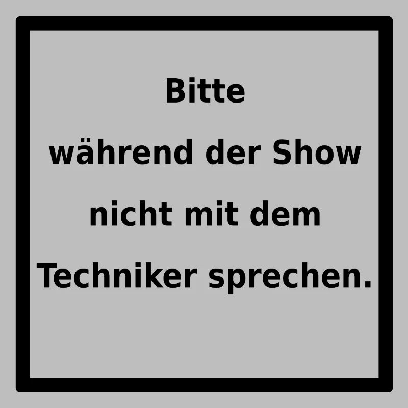 Warnhinweis: Techniker. (black)