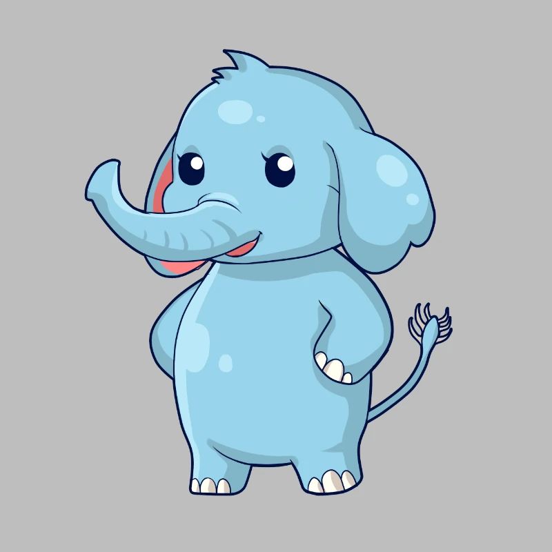 Standing elephant
