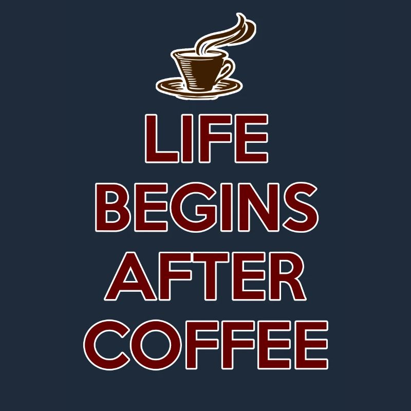 DAS LEBEN BEGINNT NACH DEM KAFFEE Geschenk