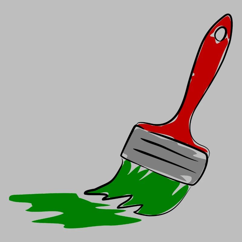 Creative Painter Brush Illustration