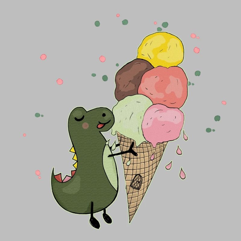 Dino mit Eis