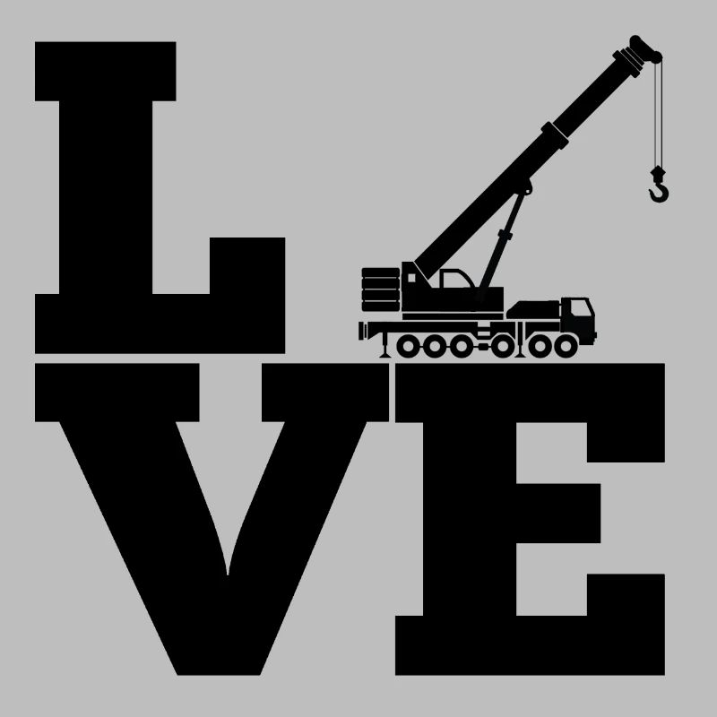 Crane Construction Crane Construction Machine Vehicle Work Gift