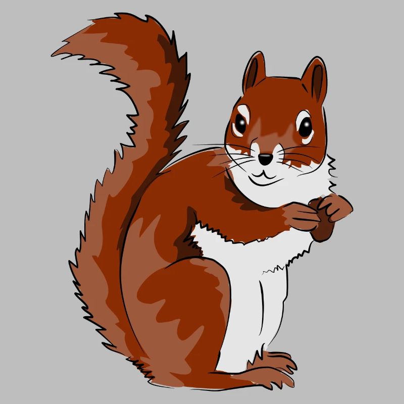 Cute Squirrel Illustration