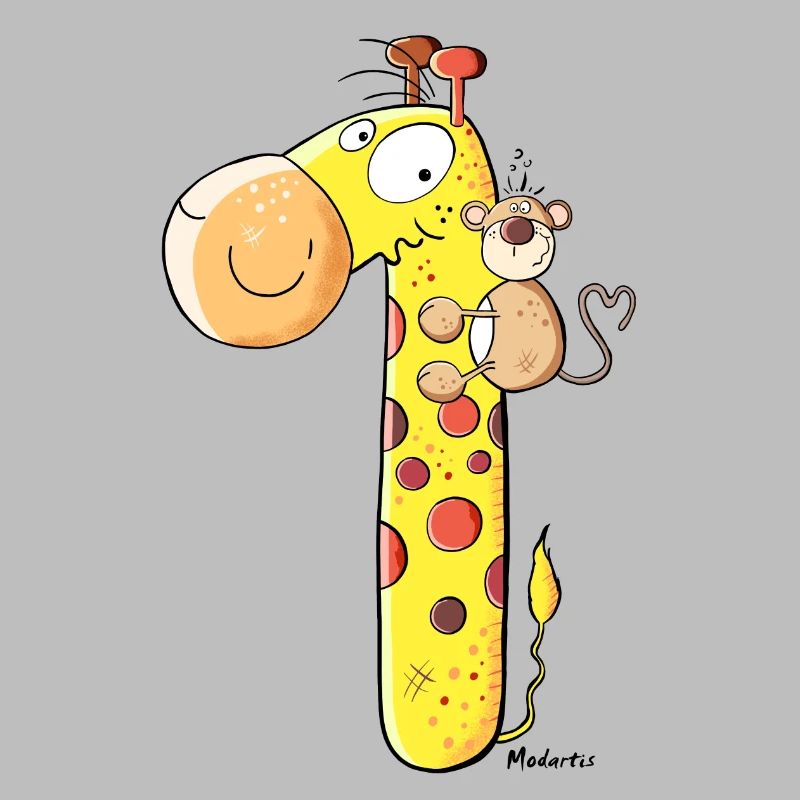 Monkey on Giraffe