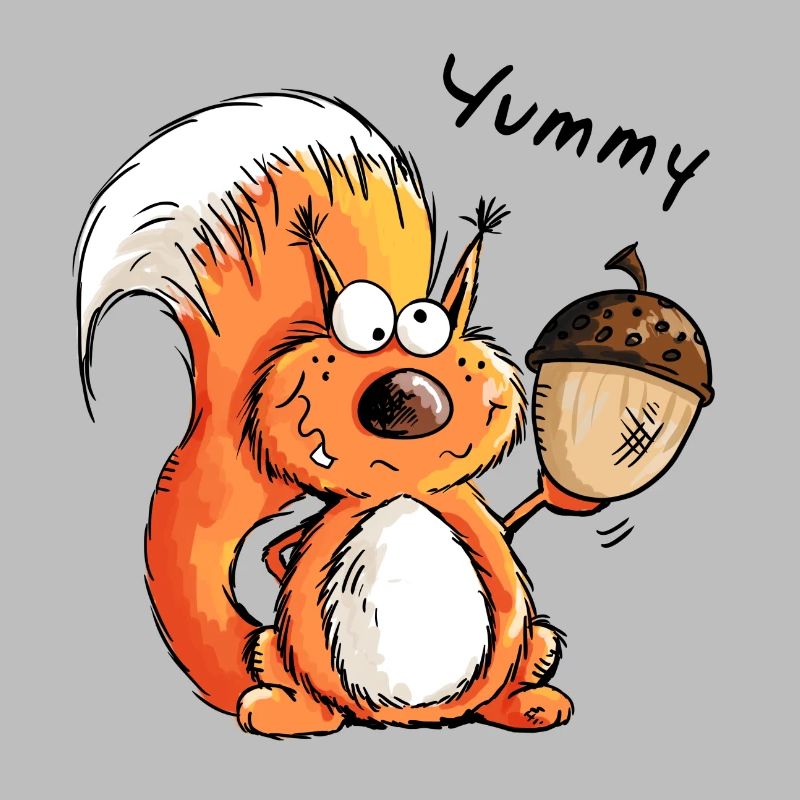 Yummy Eichhörnchen - Tier - Tiere - Comic